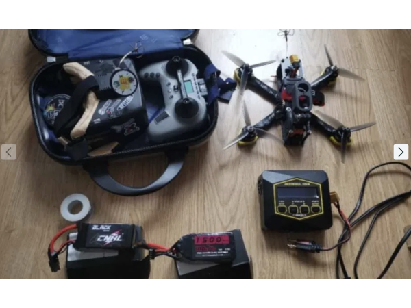 FPV дрон аналогов 5 инча готов сет за летене insta go 2